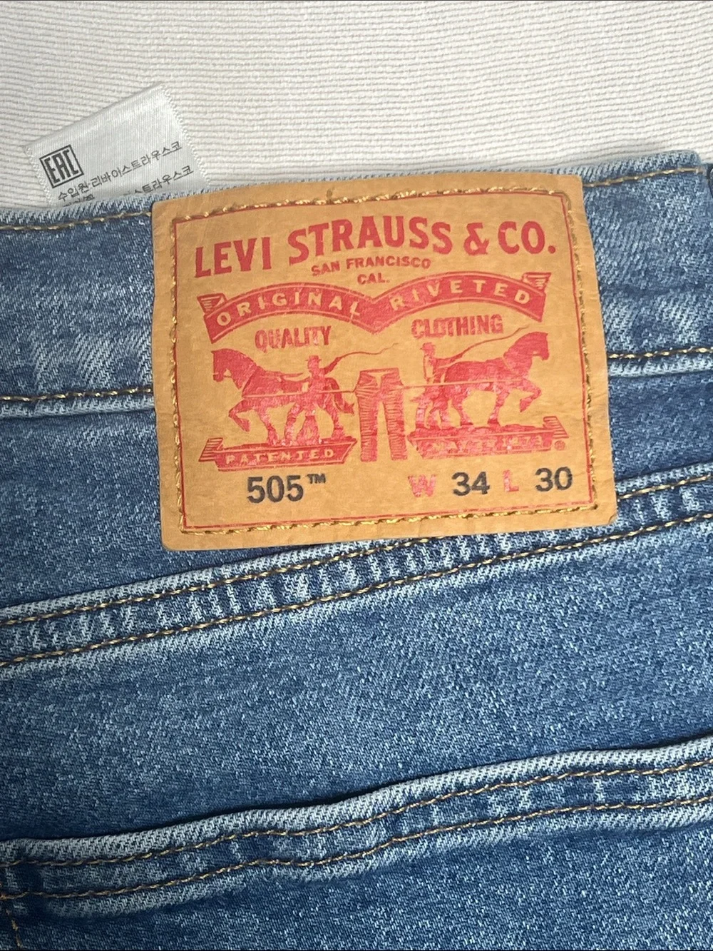 Levi's Men's Straight-Leg Jeans in Medium Blue Wash